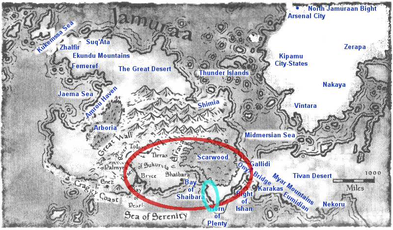 ドミナリア地理 南西ジャムーラの地図作成おまけ Mtg Story